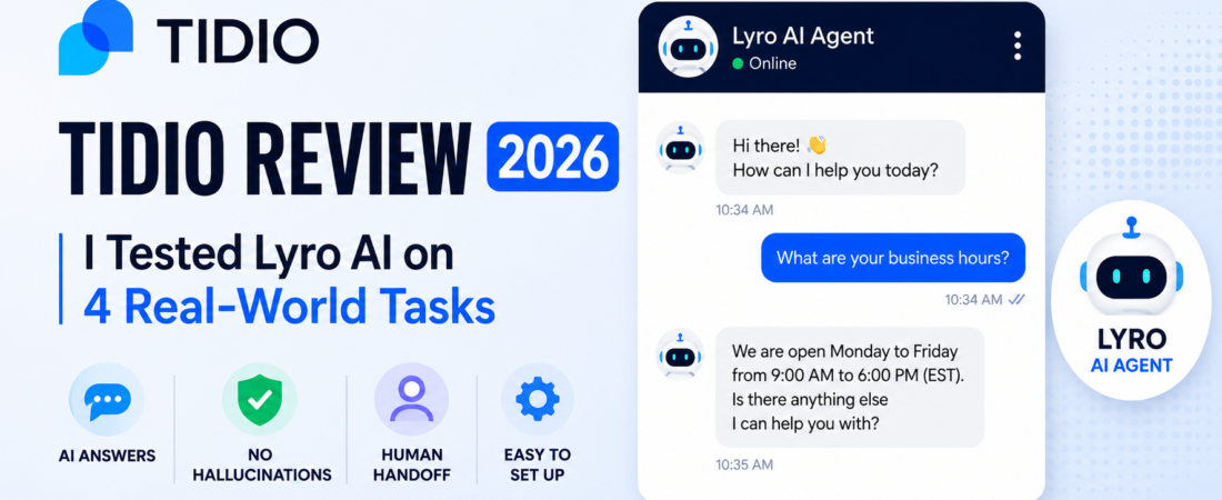 Tidio Review 2026: I Tested Lyro AI on 4 Real-World Tasks