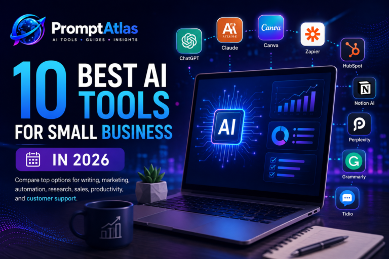10 best AI tools for small business in 2026 tested by Prompt Atlas