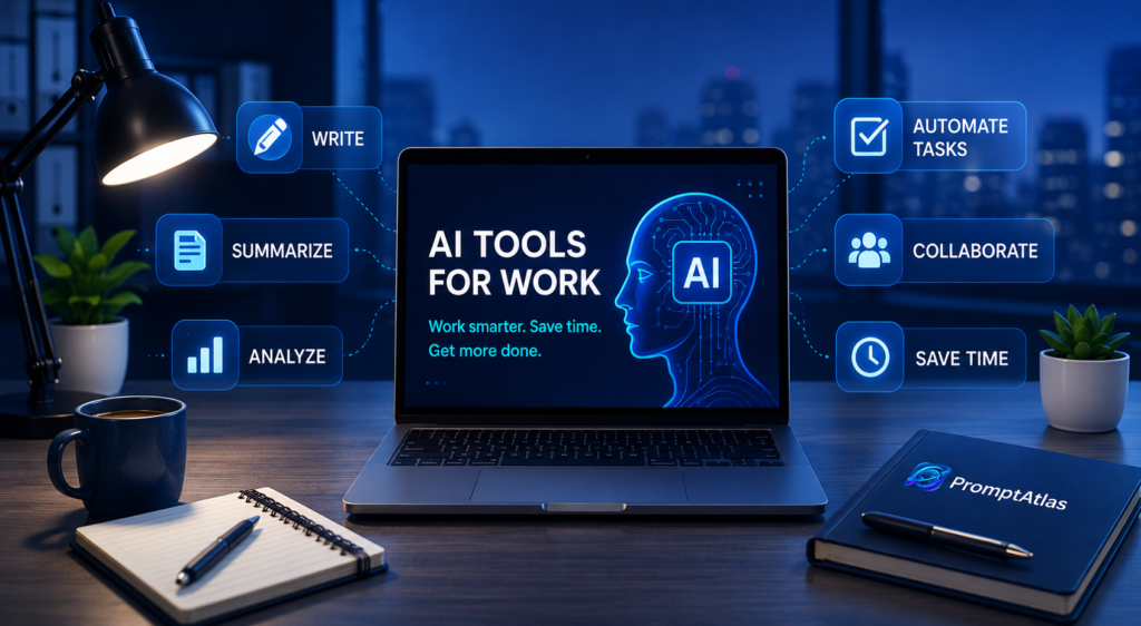 AI tools for work to improve productivity and automate tasks