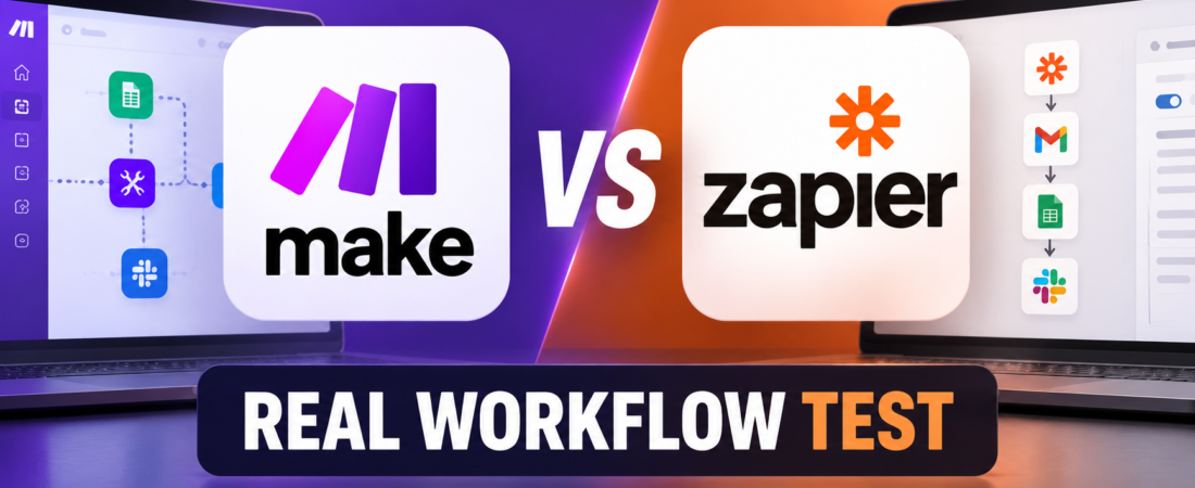 Make vs Zapier for Small Business: I Tested Both in Real Workflows